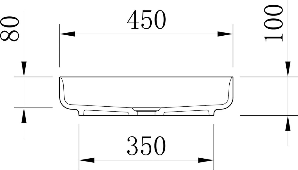Umywalka nablatowa NT2420