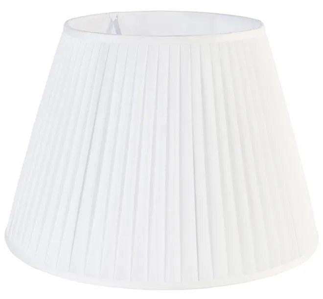 Klosz plisowany biały 45/30 cm Retro
