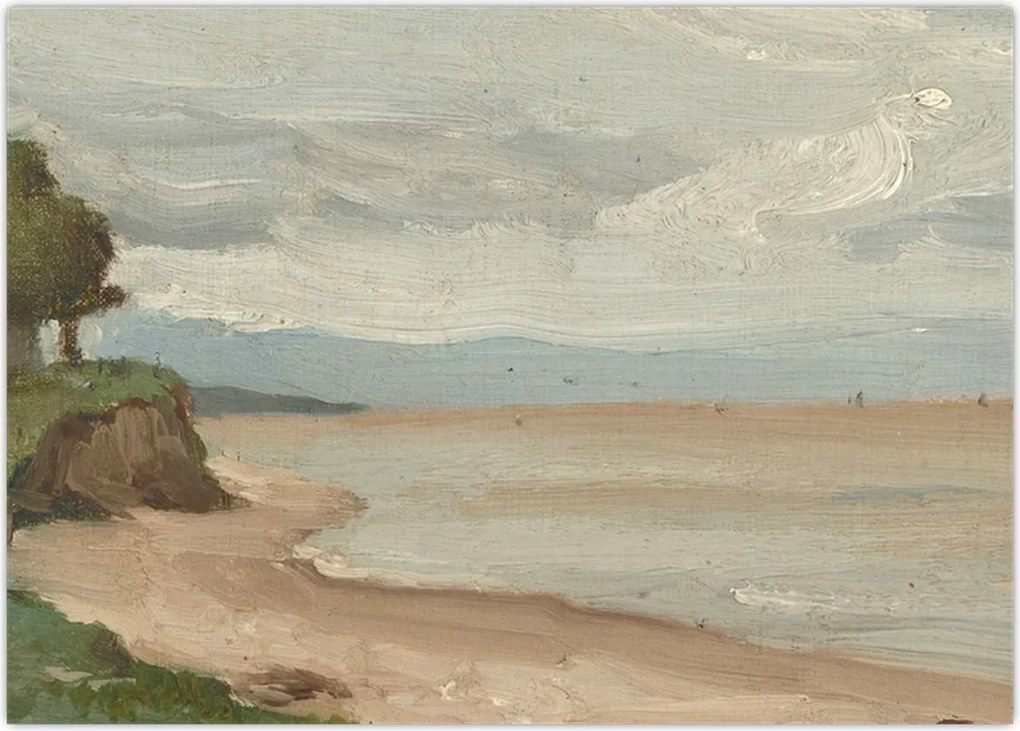 Obraz - Jean-Baptiste-Camille Corot, Beach Near Etretat, reprodukcje (70x50 cm)