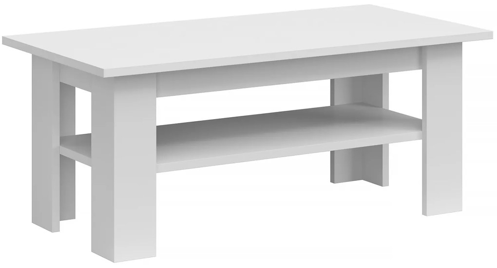 Ława do Salonu MIST 120 cm Biały połysk Nowoczesna