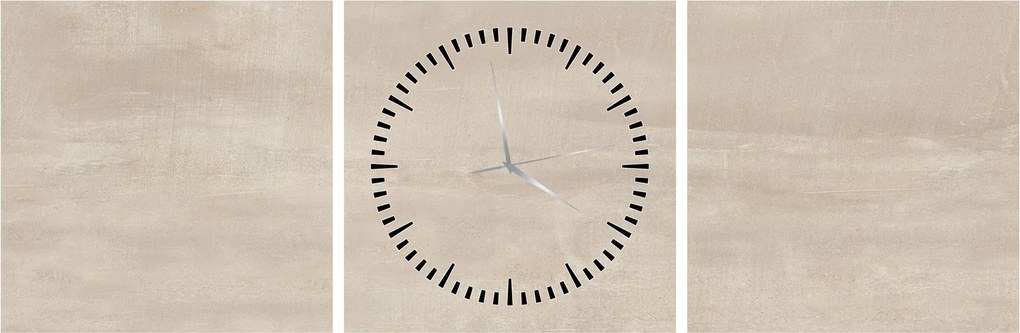 Obraz - Naturalny marmur (z zegarem) (90x30 cm)