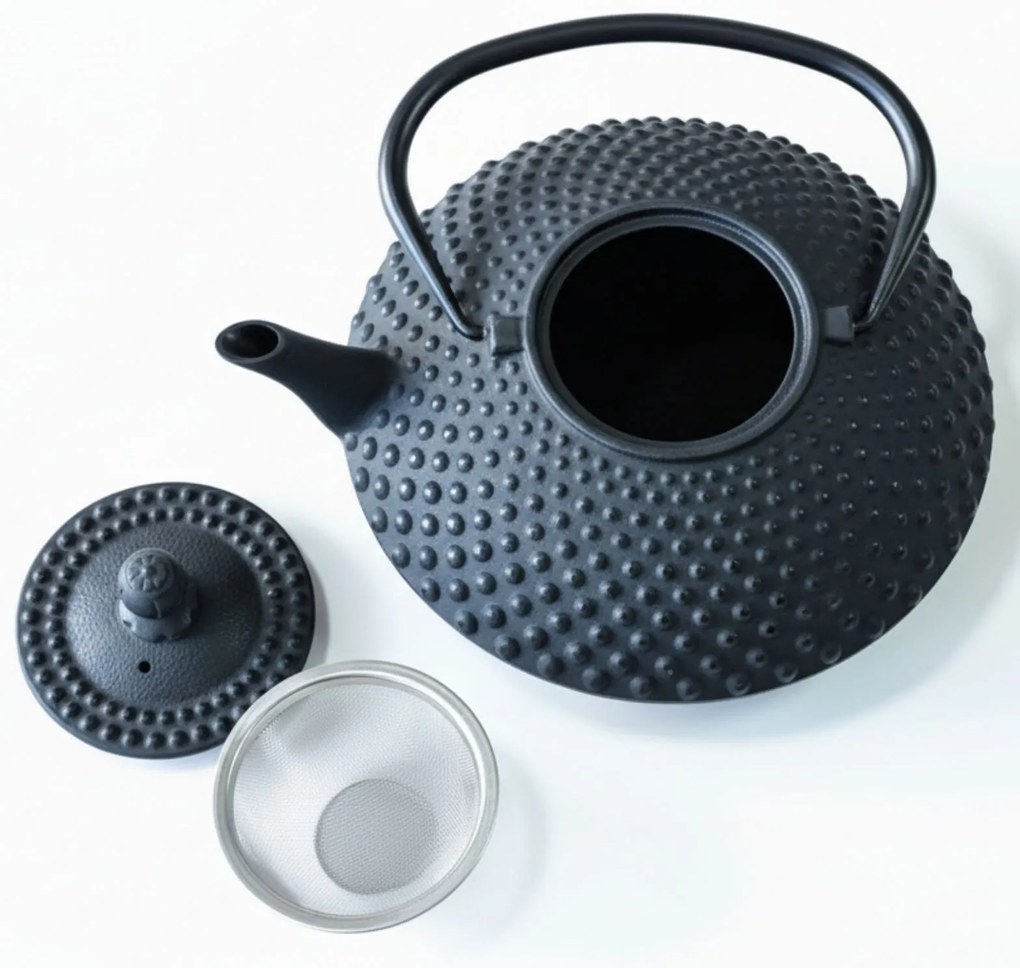 Czajnik żeliwny z zaparzaczem MIKA, 1250 ml