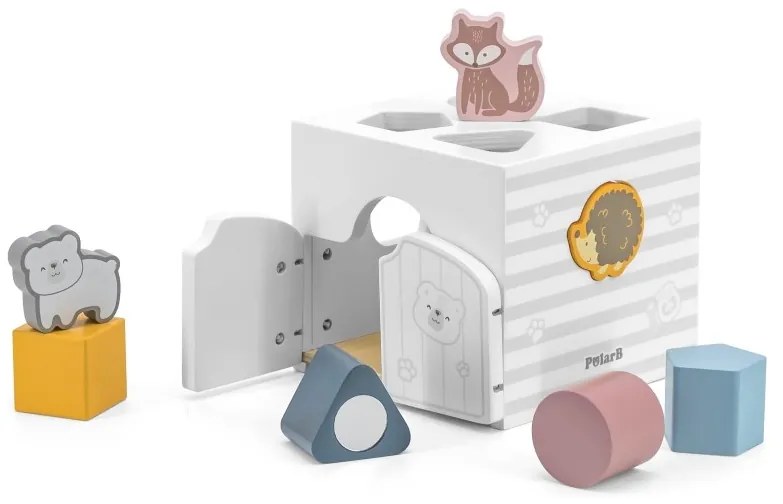 Viga polarb sorter edukacyjny grzechoczące klocki montessori