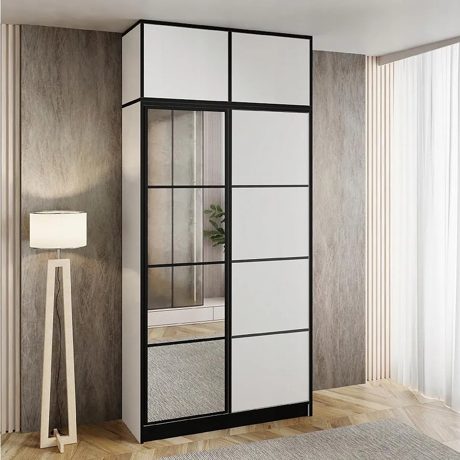 Garderoba z nadstawką EDEN 2D Biały Wzór 2