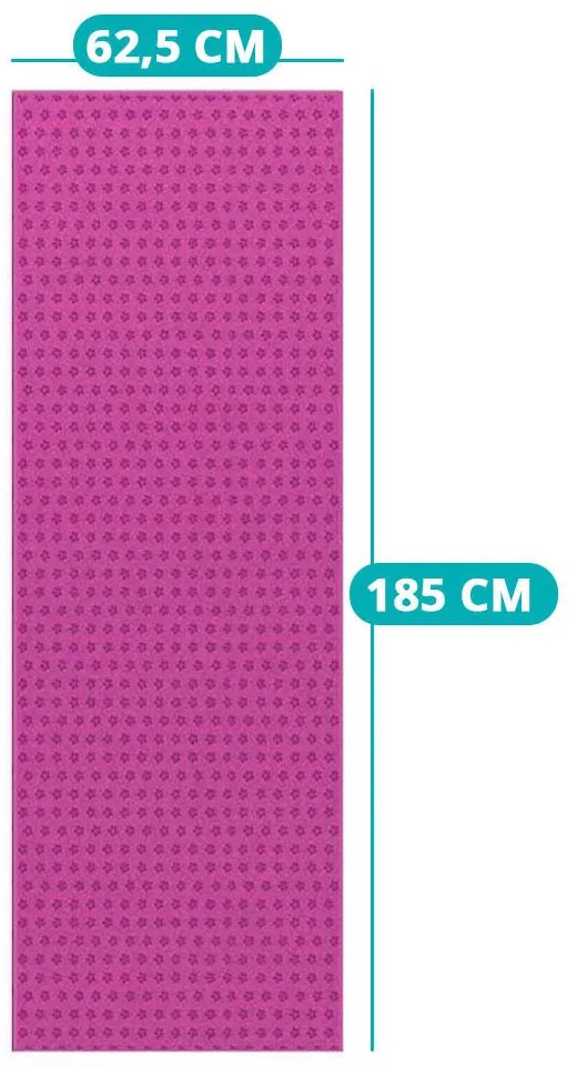 Antypoślizgowy ręcznik do jogi z torbą w prezencie-pink