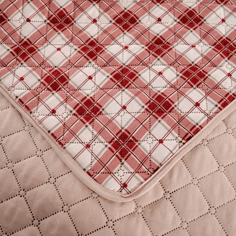 Narzuta na łóżko TARTAN HEART, kolorowa Rozmiar: 220 x 240 cm