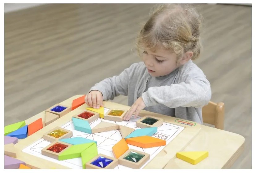 Masterkidz układanka mozaika nauka kolorów i kształtów tangram montessori