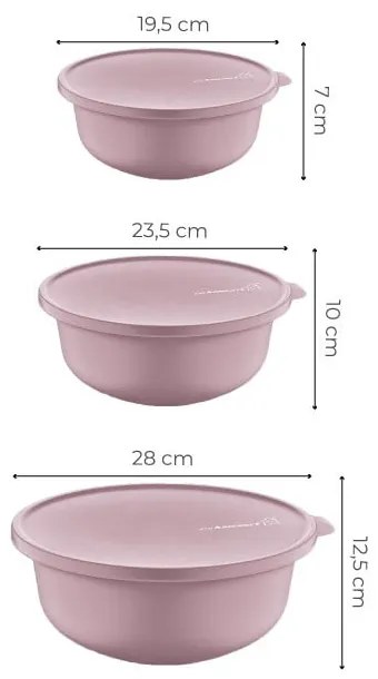 Pojemniki na żywność 3 szt. – Hermia
