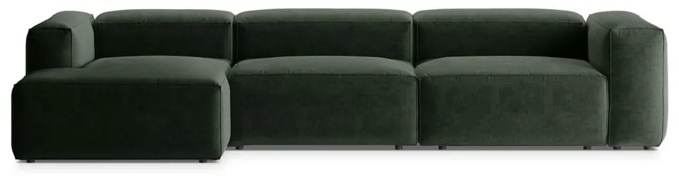 Zielony narożnik (lewostronny/z szezlongiem) Bergamo – Cosmopolitan Design