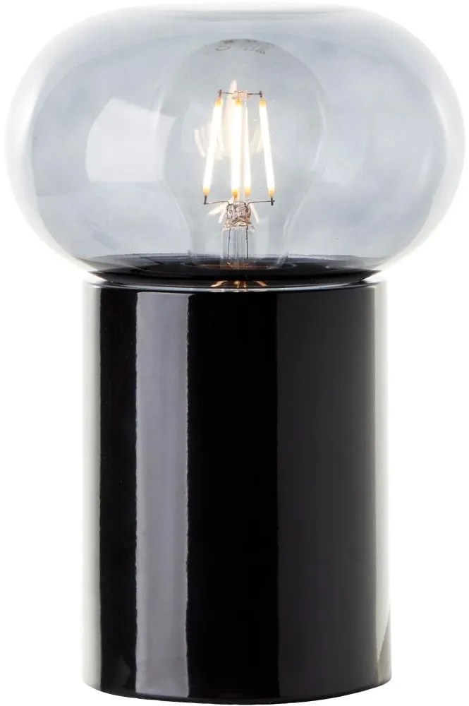 Brilliant - Lampa stołowa KNUT 1xE27/25W/230V czarna/przezroczysta