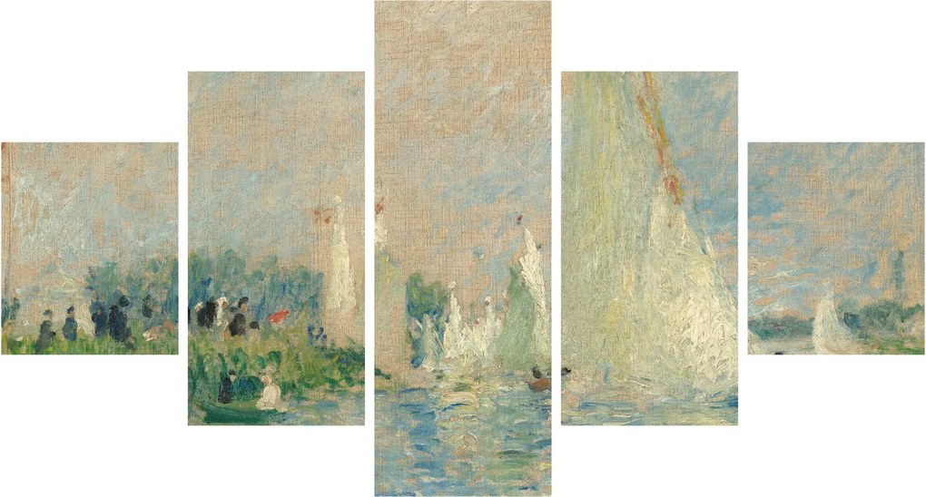 Obraz - Auguste Renoir, Regatta at Argenteuil, reprodukcje (125x70 cm)