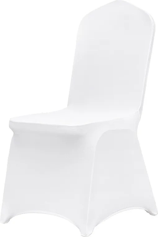Białe Pokrowce na Krzesła Składane z Elastanu SucceBuy, 150 szt. dla Przyjęć Weselnych