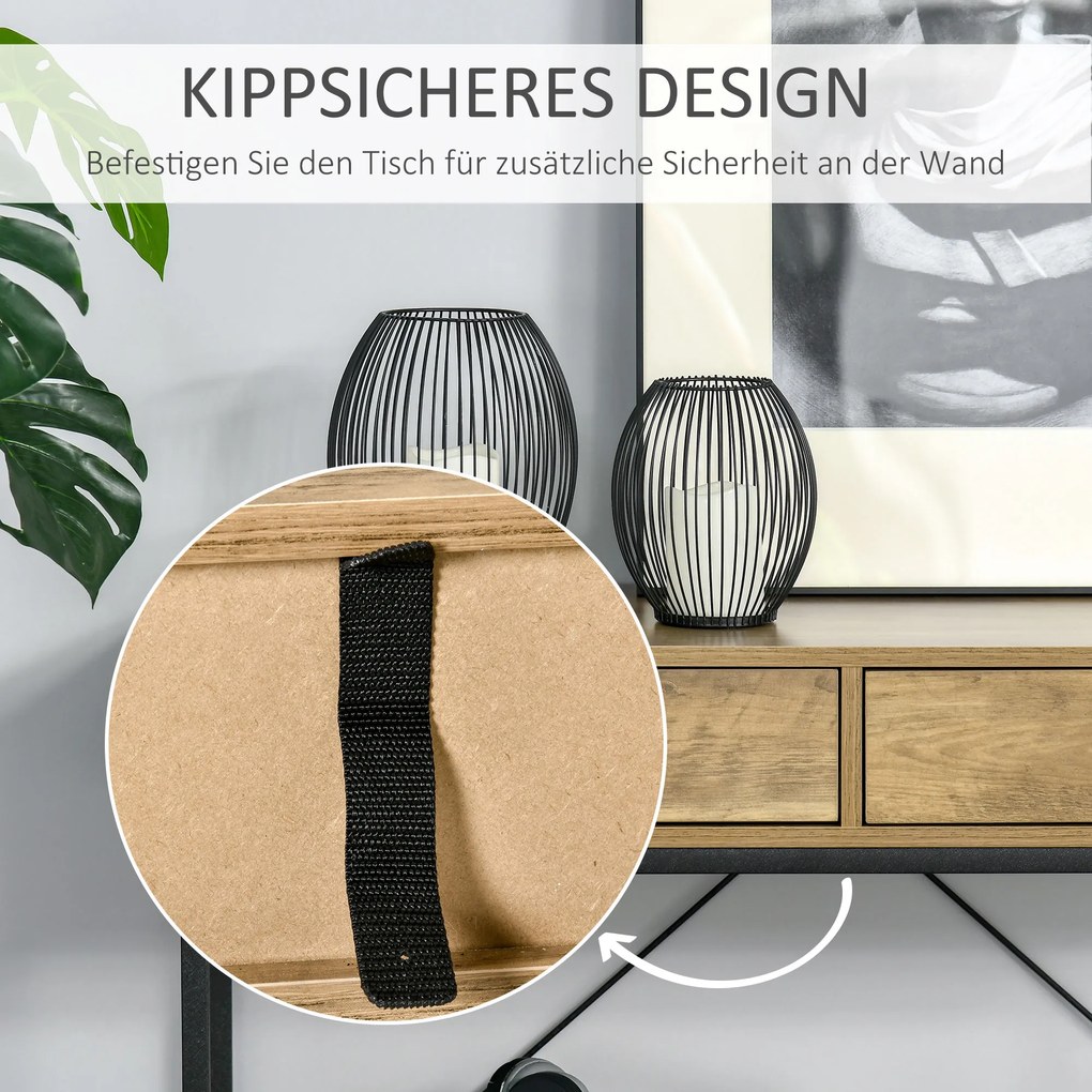 HOMCOM stół konsolowy 100 cm x 35 cm x 76,5 cm