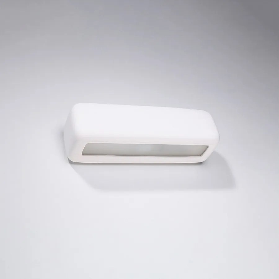 Kinkiety nowoczesny Vivin, ceramika - 1 źródło światła 4000K - L.33 x H.10 cm - biały