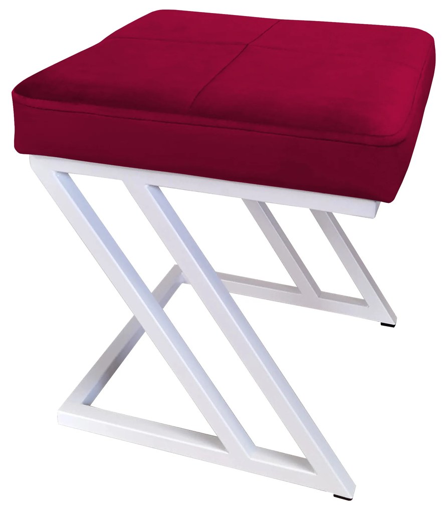 Pufa ZETA LOFT taboret podnóżek podstawa biała MG31