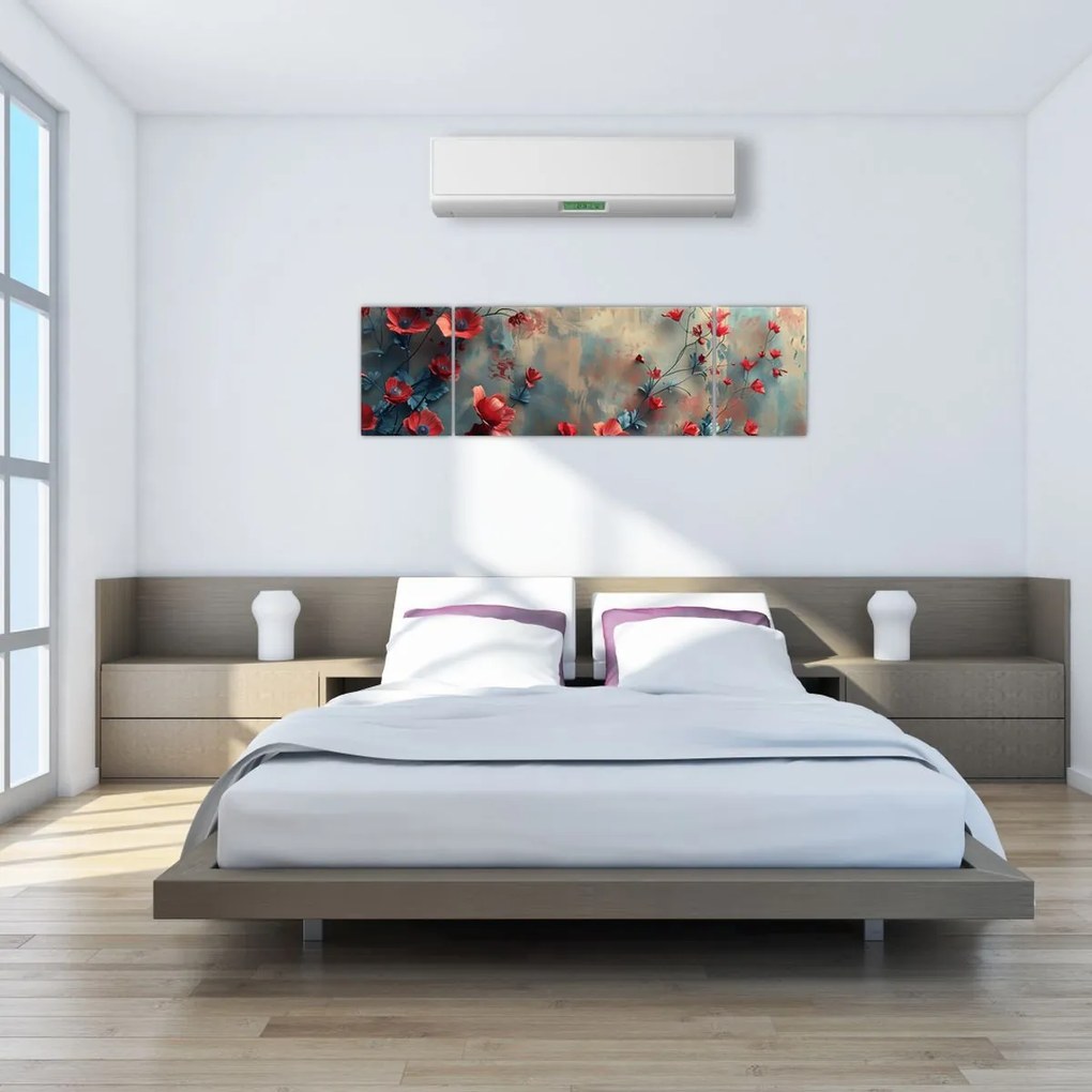 Obraz - Wilcze maki (170x50 cm)