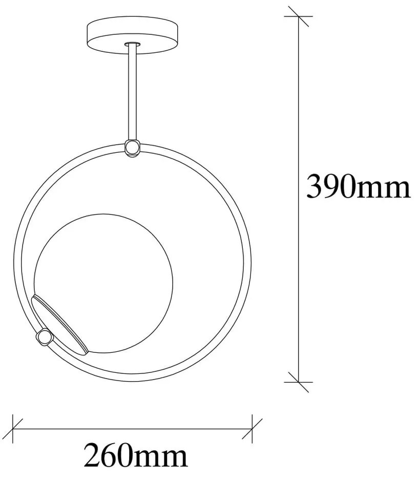 Czarna metalowa lampa wisząca Opviq lights Erasto