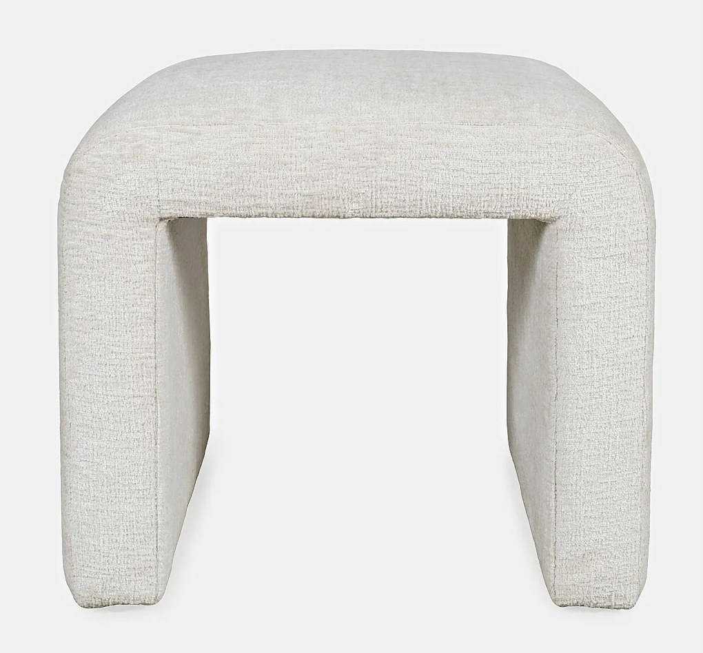 Tapicerowana ławka 53,5x48x45,5 cm beżowa Leith LET69N