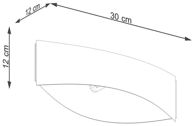 Biały minimalistyczny kinkiet ścienny - A413 Antola