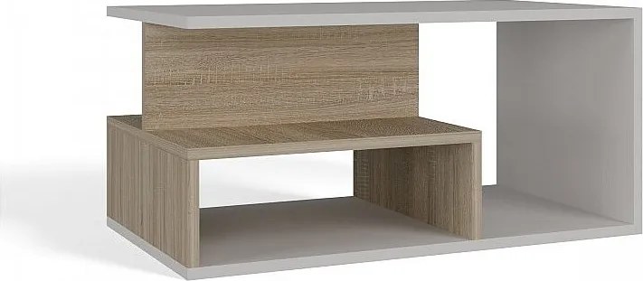 Stolik Ława PRIMA | Nowoczesny Sonoma Mix | 90x51x43 cm | Salon, Biuro