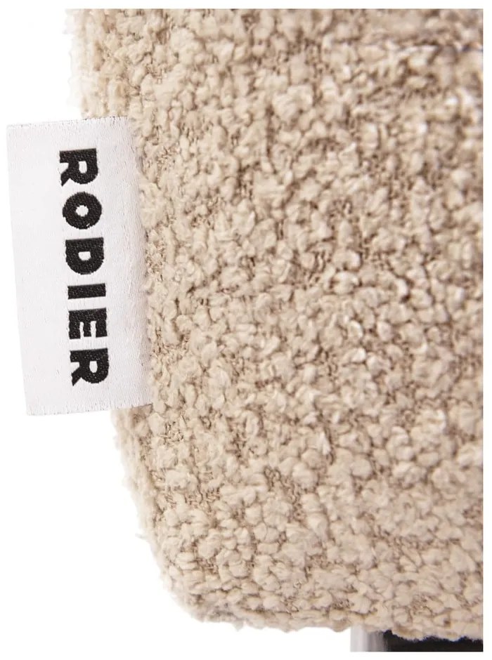 Beżowy podnóżek z materiału bouclé Rene – Rodier