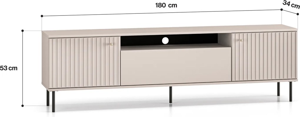 Szafka RTV o szerokości 180 cm Sophie 27, kaszmir