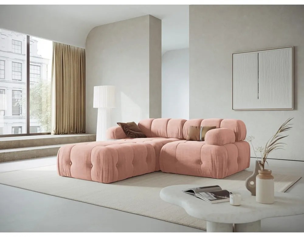 Jasnoróżowy narożnik Ferento – Cosmopolitan Design
