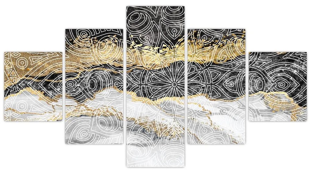 Obraz - Mandala w marmurze (125x70 cm)