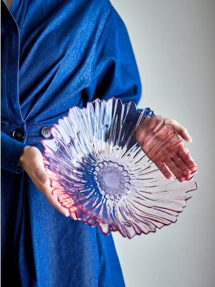 Jasnoróżowa szklana misa ø 31 cm Mariko – Bloomingville