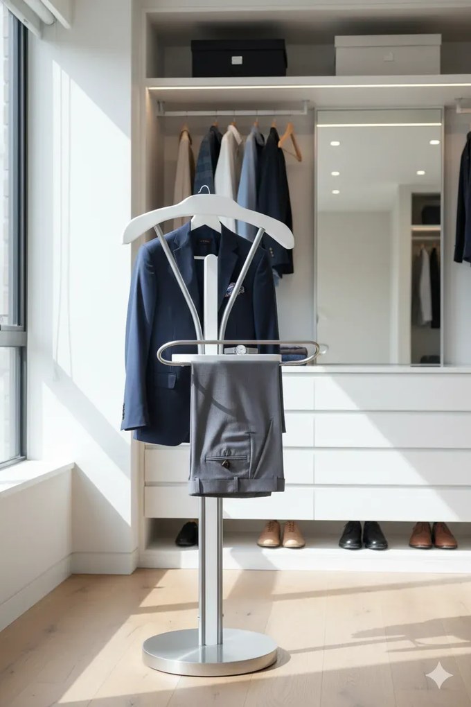 Wieszak Na Biały Garnitur Z Półką B9-K00