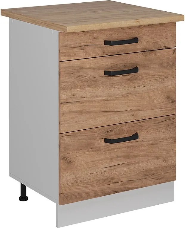 Szafka dolna do kuchni złoty dąb energetyczny 60x60x81.6 r-line