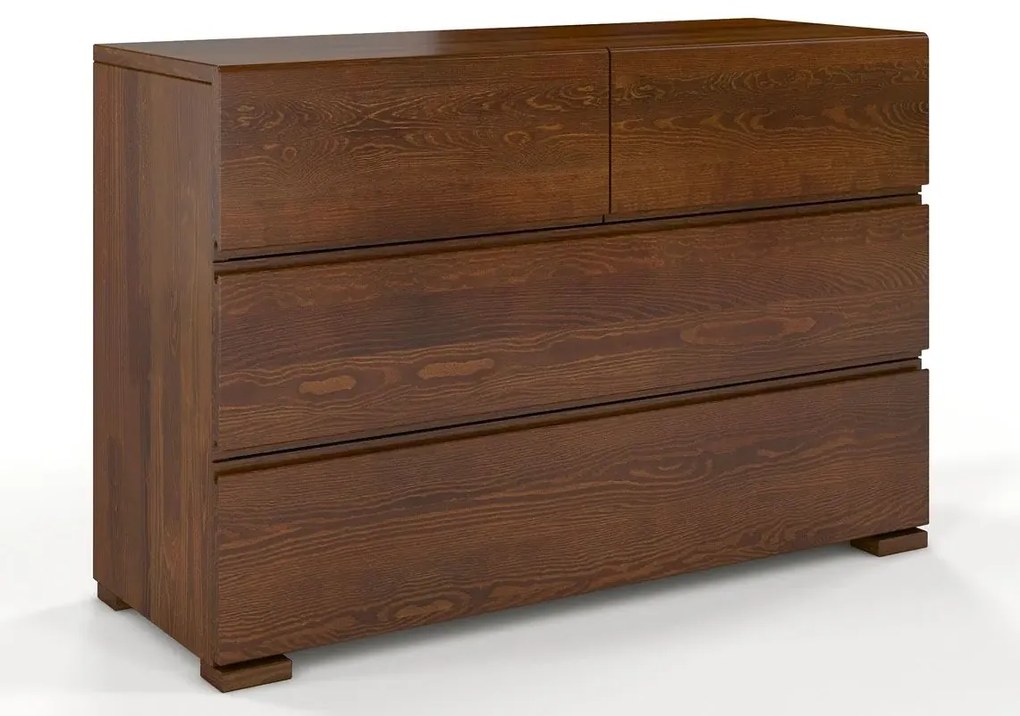 Komoda drewniana z szufladami Narcyx 3S - Orzech