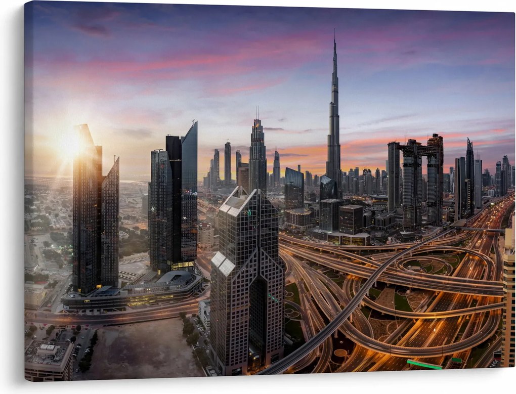 Obraz - Panorama Dubaju (70x50 cm)