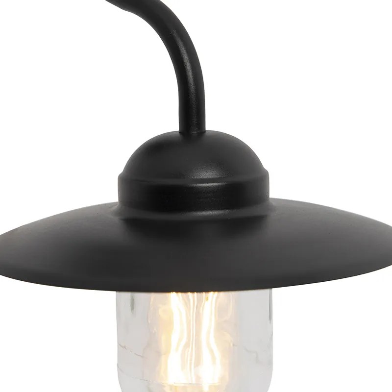 Zewnetrzna Inteligentna lampa ścienna zewnętrzna czarna IP44 w tym WiFi A60 - MunichPrzemysłowy Oswietlenie zewnetrzne