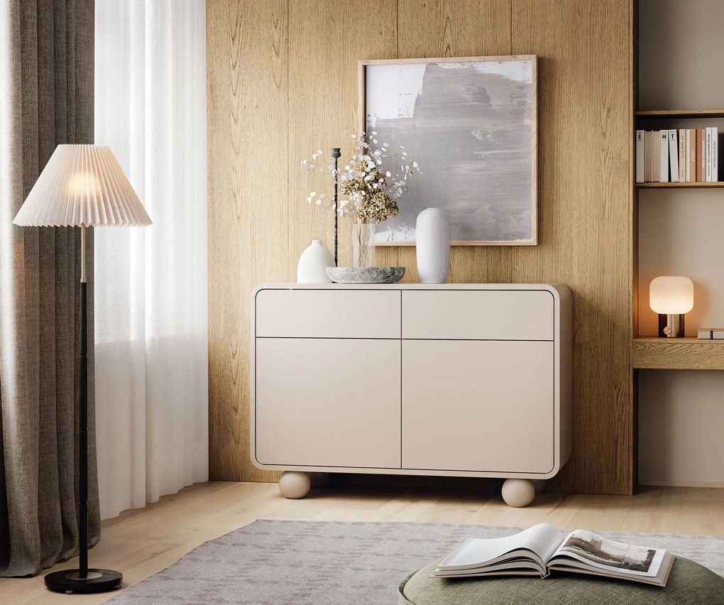 Kaszmirowa komoda z szufladami H8-W39