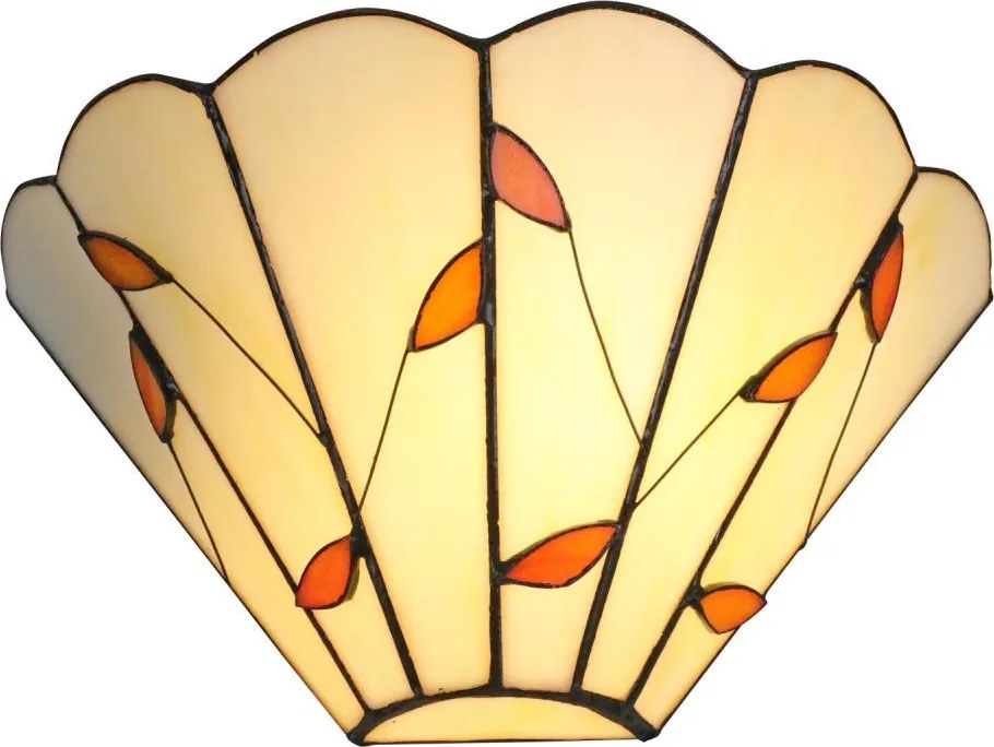 Brilagi - witrażowy kinkiet Tiffany FOLIA 1xE14/40W/230V