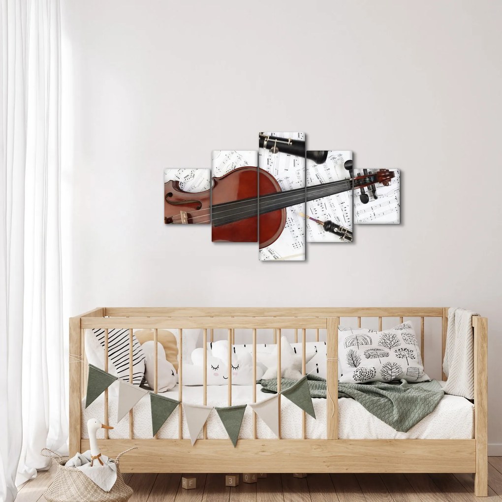 Obraz - Instrumenty muzyczne (125x70 cm)