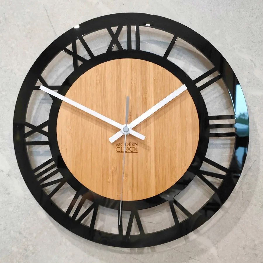 Zegar ścienny nowoczesny z cichym mechanizmem do salonu sypialni okrągły