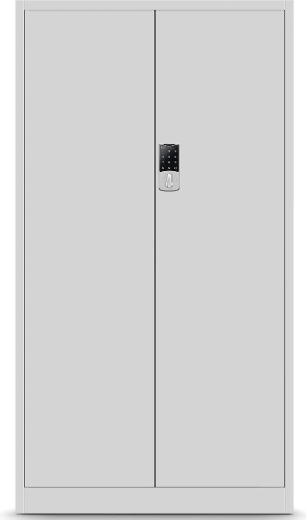 Szafa biurowa na akta otwierana na szyfr 90x40x185 cm Daniel szara