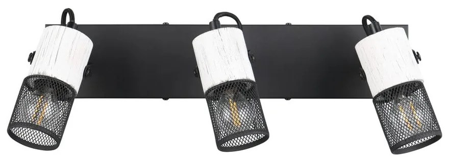 Czarno-biały kinkiet ø 9 cm Tosh – Trio