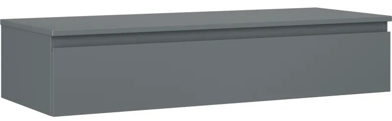 Mexen Orio szafka łazienkowa podumywalkowa 120 cm z blatem, 1 szuflada, grafit mat - 91A10-12023-1-BFC66