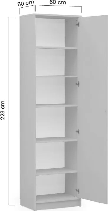 Szafa P - 60 cm do półkotapczanów Genius - congo / kaszmir