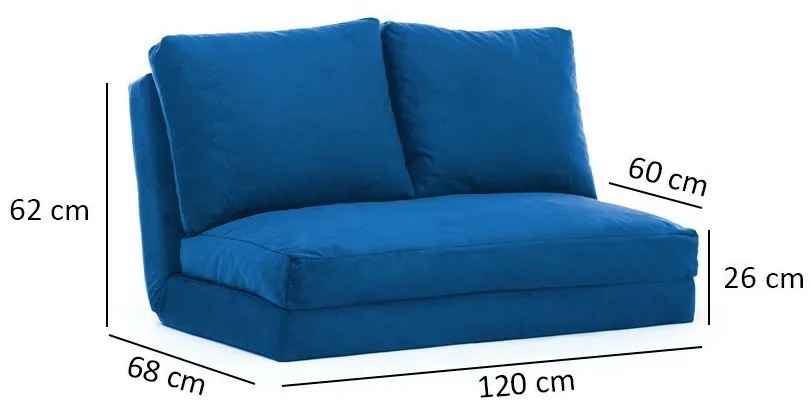 Sofa rozkładana Taida Blue