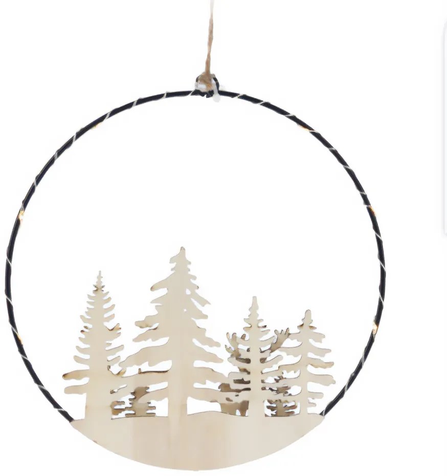Dekoracja świąteczna z LED do zawieszenia, Ø 20 cm