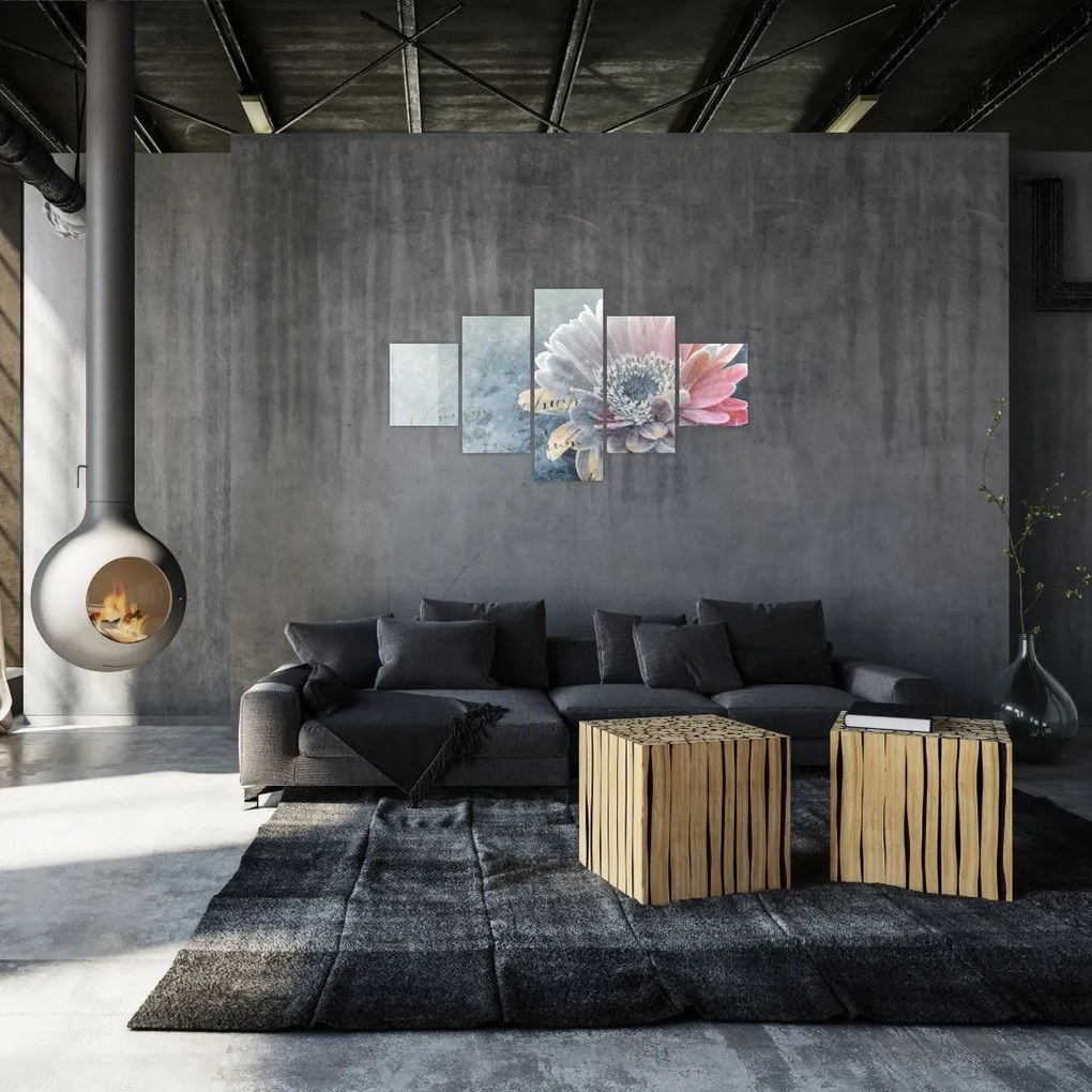 Obraz - Zimowy kwiat (125x70 cm)