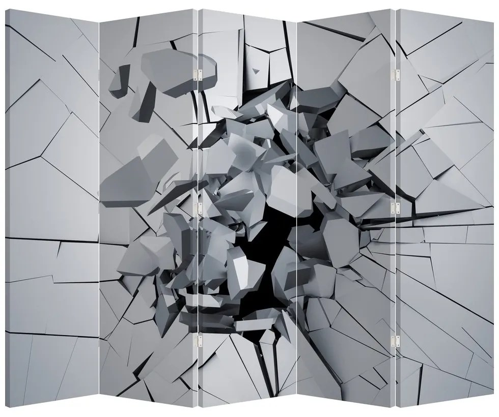 Parawan - Abstrakcja 3D (210x170 cm)