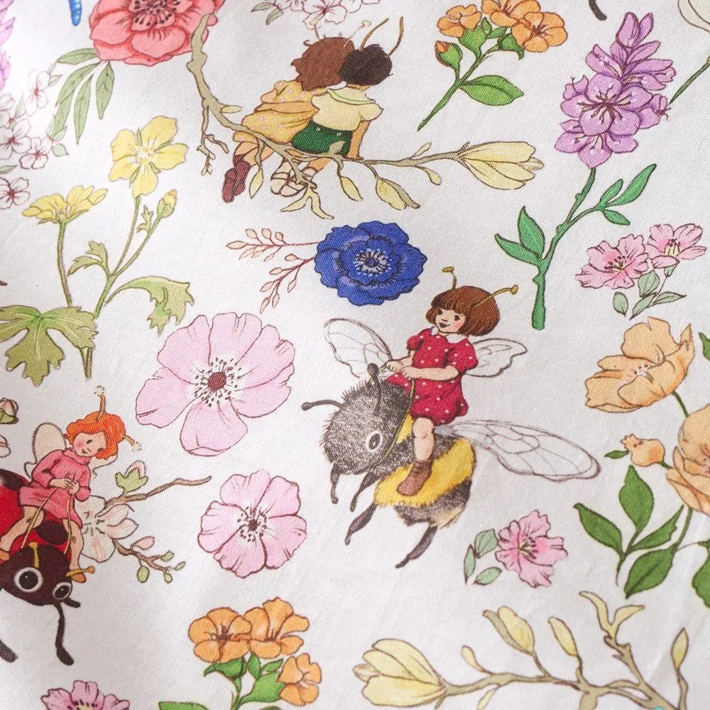 Bawełniana pościel dziecięca dwuosobowa 3-częściowa 200x200 cm Garden Friends – Belle &amp; Boo