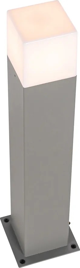 Nowoczesna lampa podłogowa zewnętrzna szara 50 cm IP44 - Denmark