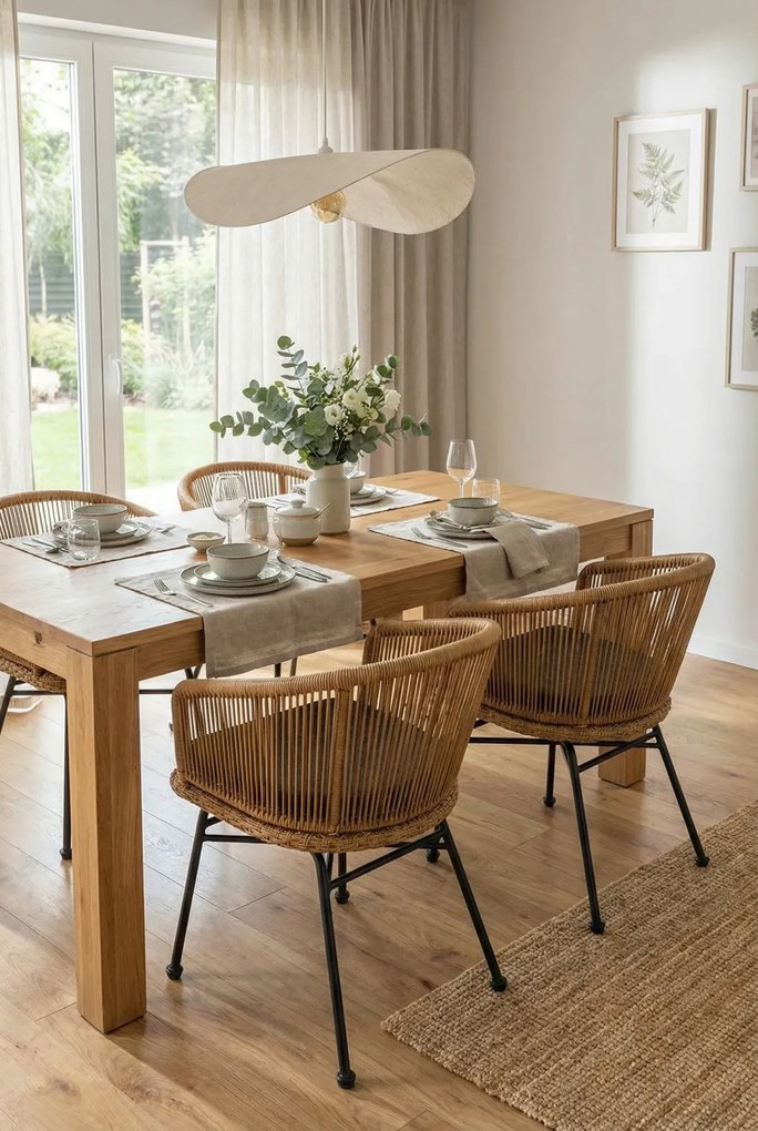 Krzesło rattanowe z poduszką L3-B41