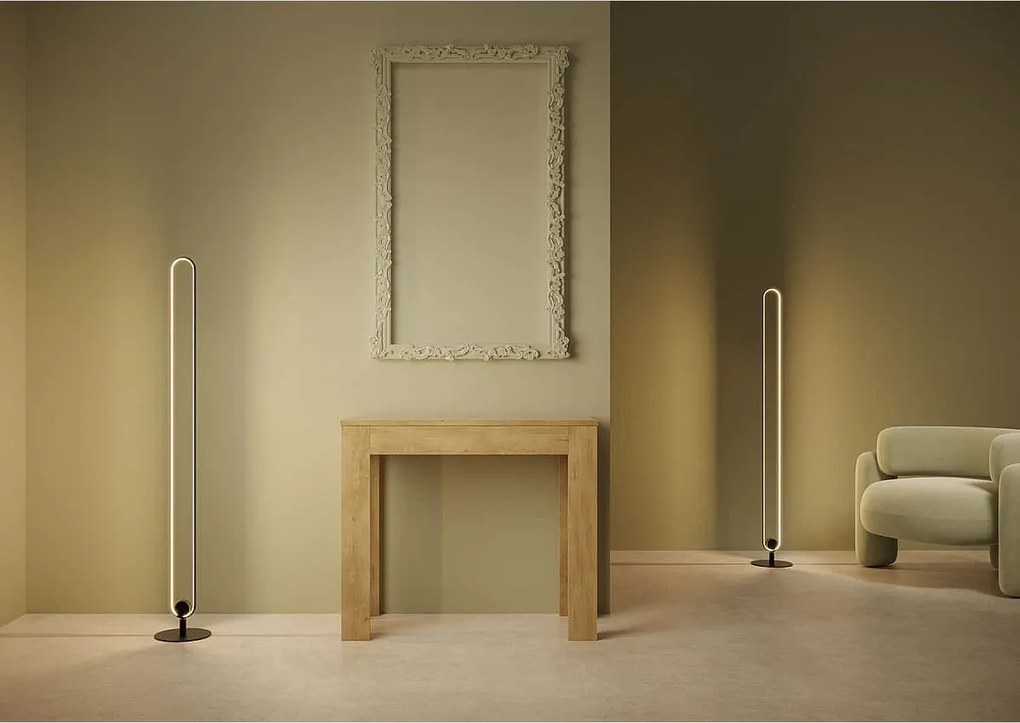 Konsola rozkładana 90x42/302 cm Bora dąb naturalny